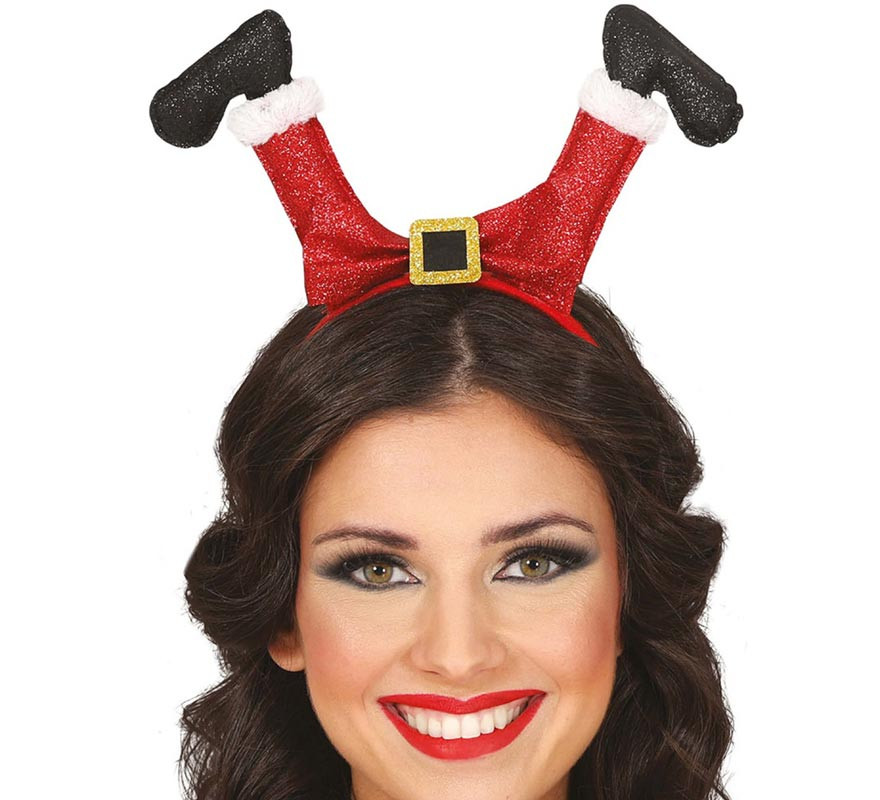 Tiara de pernas de Papai Noel