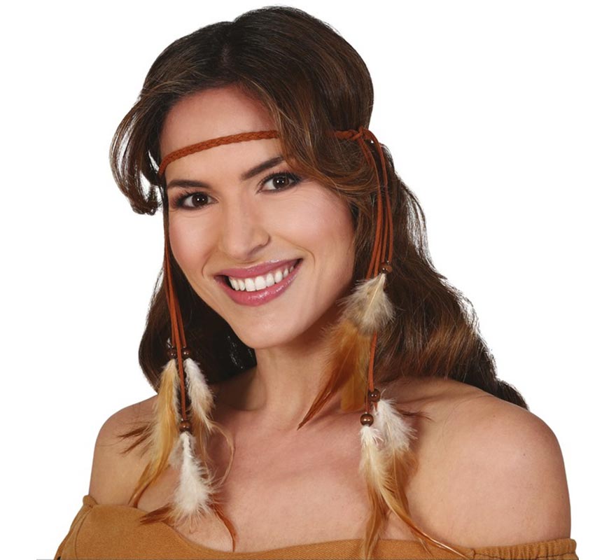 Indian Feather Headband with Pendants