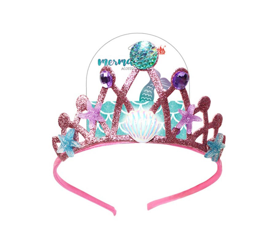 Purple and Blue Mermaid Princess Headband