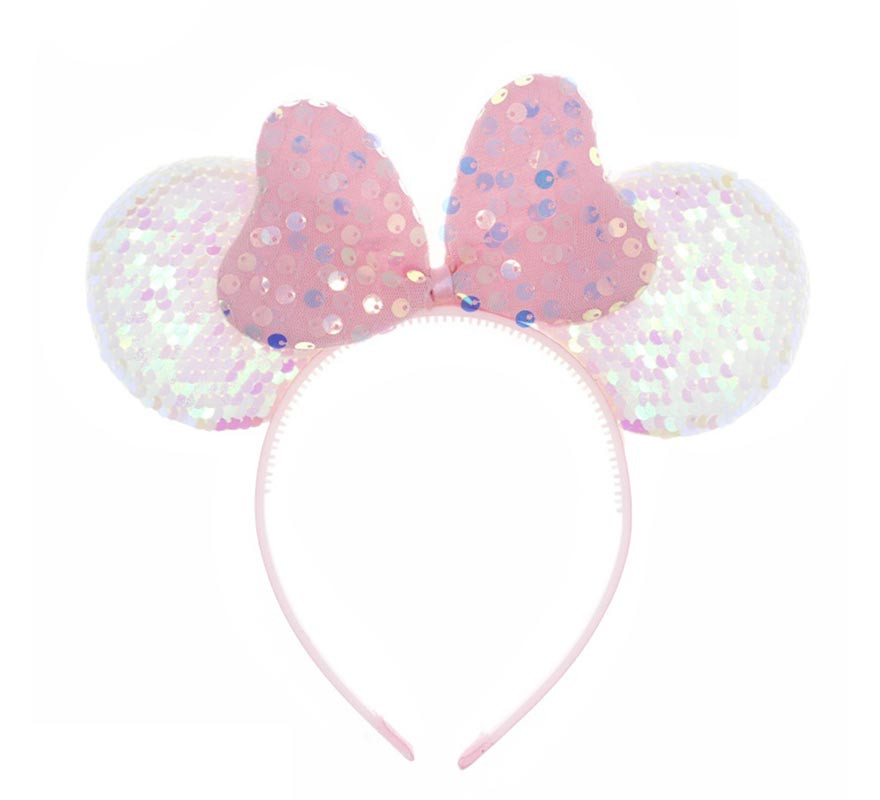 Bling Mouse rosa com efeito perolado