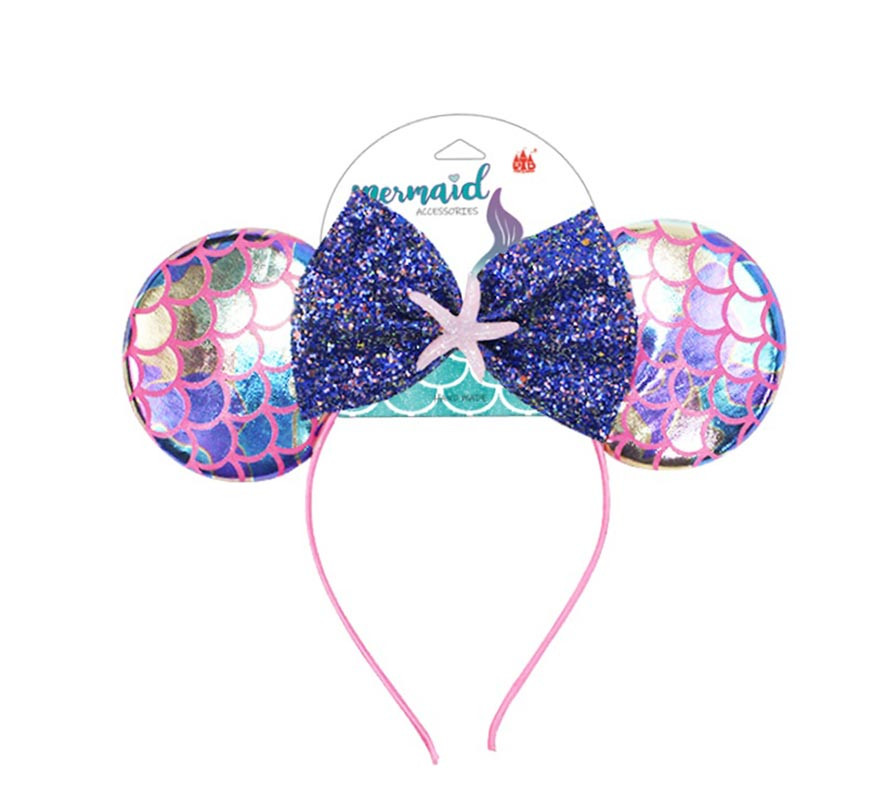 Blue Mermaid Headband with Starfish Blue Mermaid Headband with Starfish