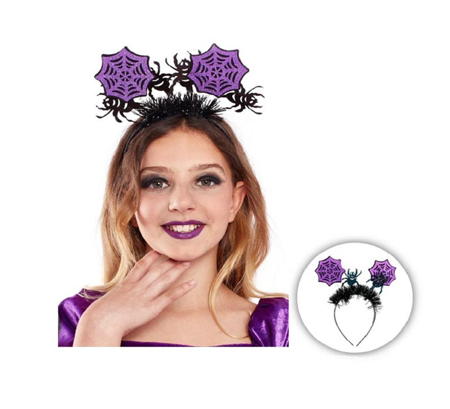 Lilac Spiderwebs Headband
