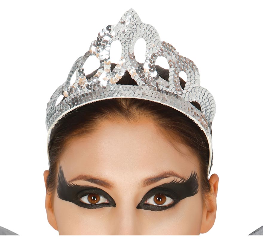 Silver sequin headband