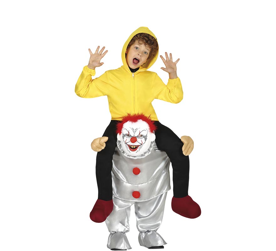 Scary Clown shoulder costume for children