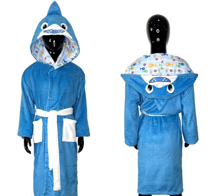Sandy Shark Bathrobe Costume for Adults