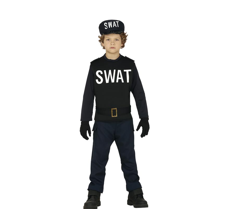 Fato de Swat Agent para menino Fato de Swat Agent para menino