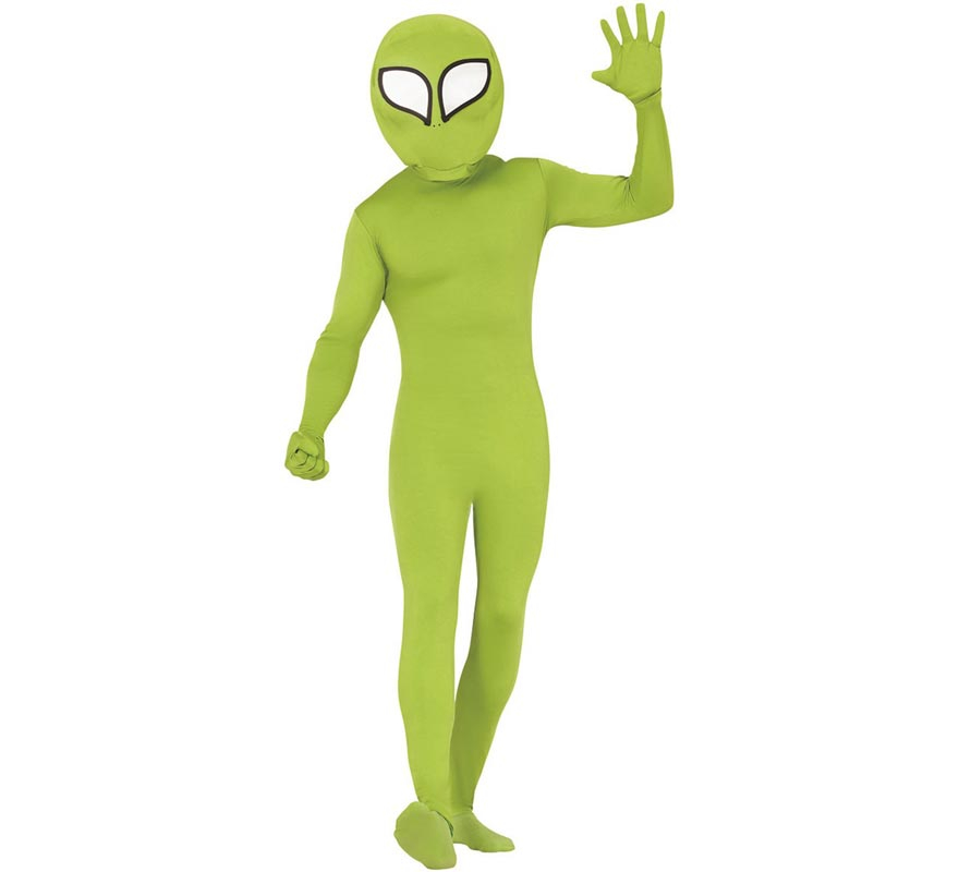 Fato de alienígena verde para homem