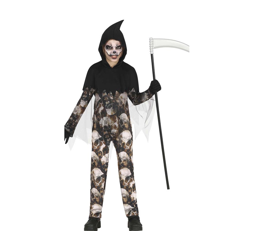 Fato de mestre das caveiras para criança Fato de mestre das caveiras para criança