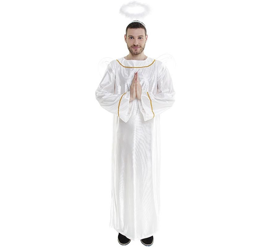 Angel costume with wings and halo for men