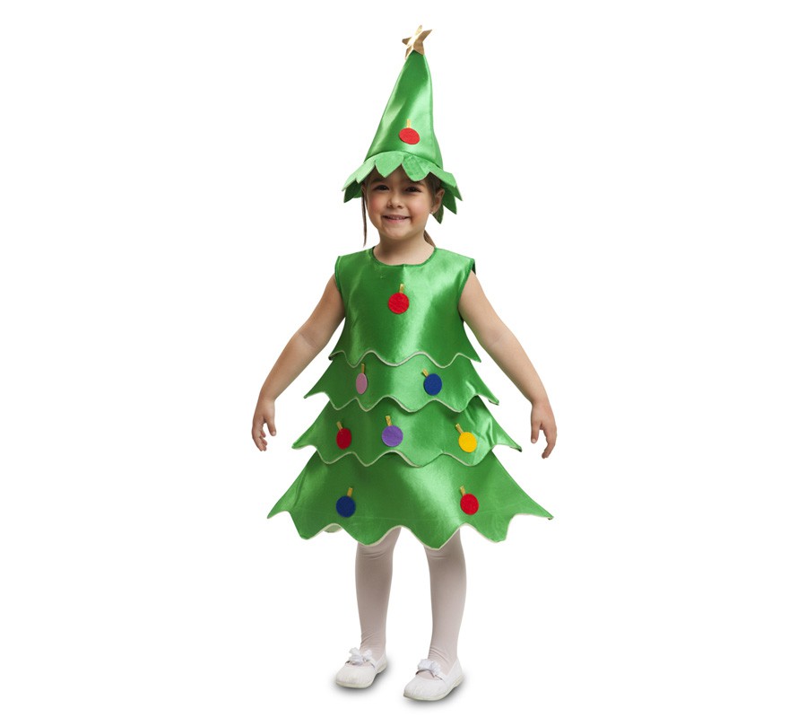 Fato de árvore de Natal para menina