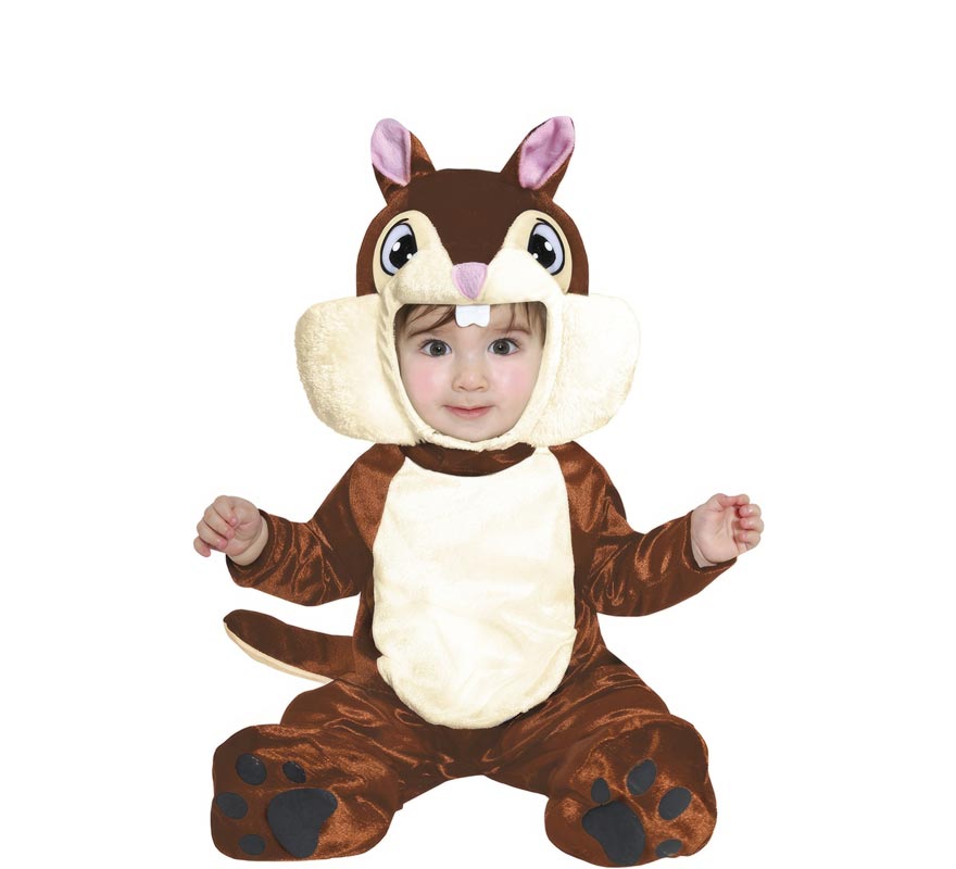 Fato de esquilo marrom para bebês Fato de esquilo marrom para bebês