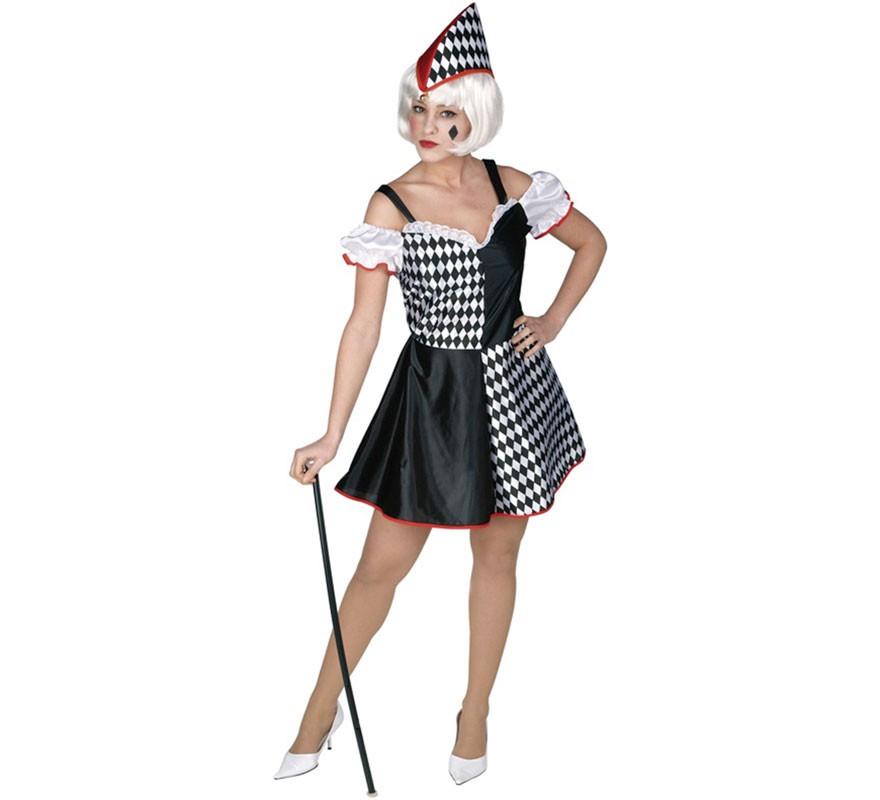 Fato de arlequim para mulher