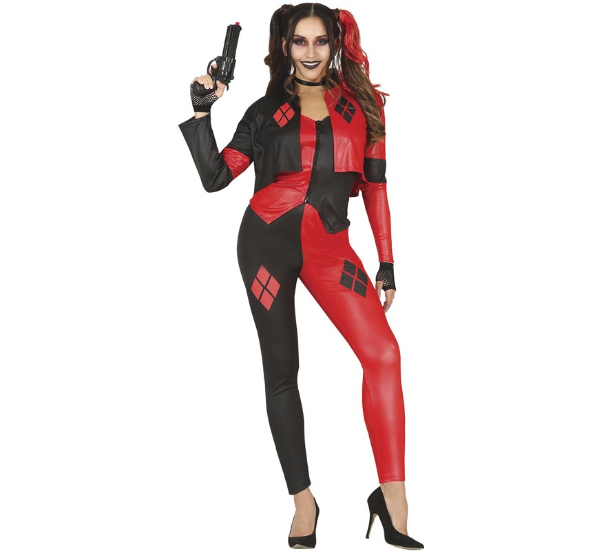 Fato de vilã perigosa Harlequina para mulher