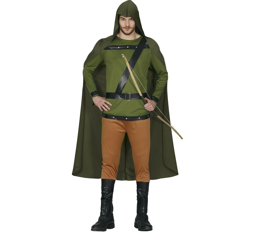 Fato de arqueiro verde para homens