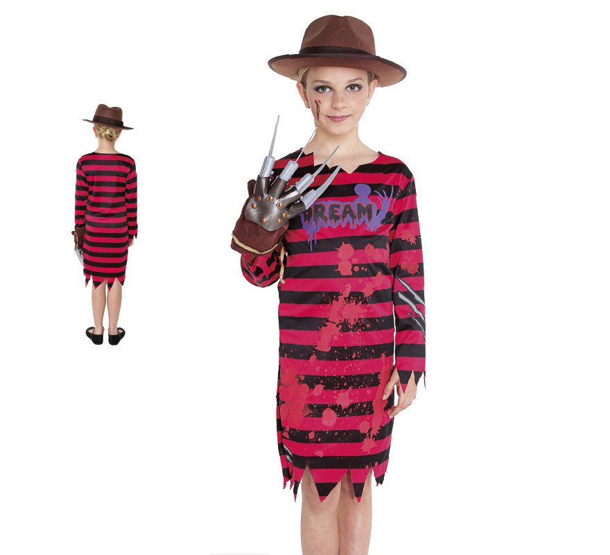 Fato de assassino de pesadelo para menina