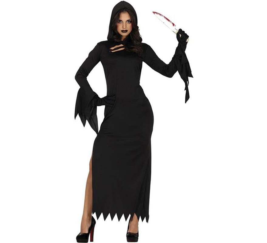 Night Assassin costume with spikes for women