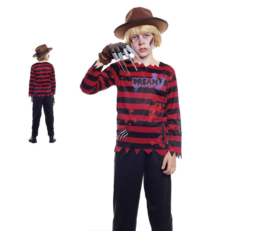 Striped Nightmare Killer Costume for Boys