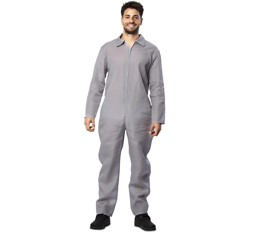 Gray Work Jumpsuit Assassin Costume for Men