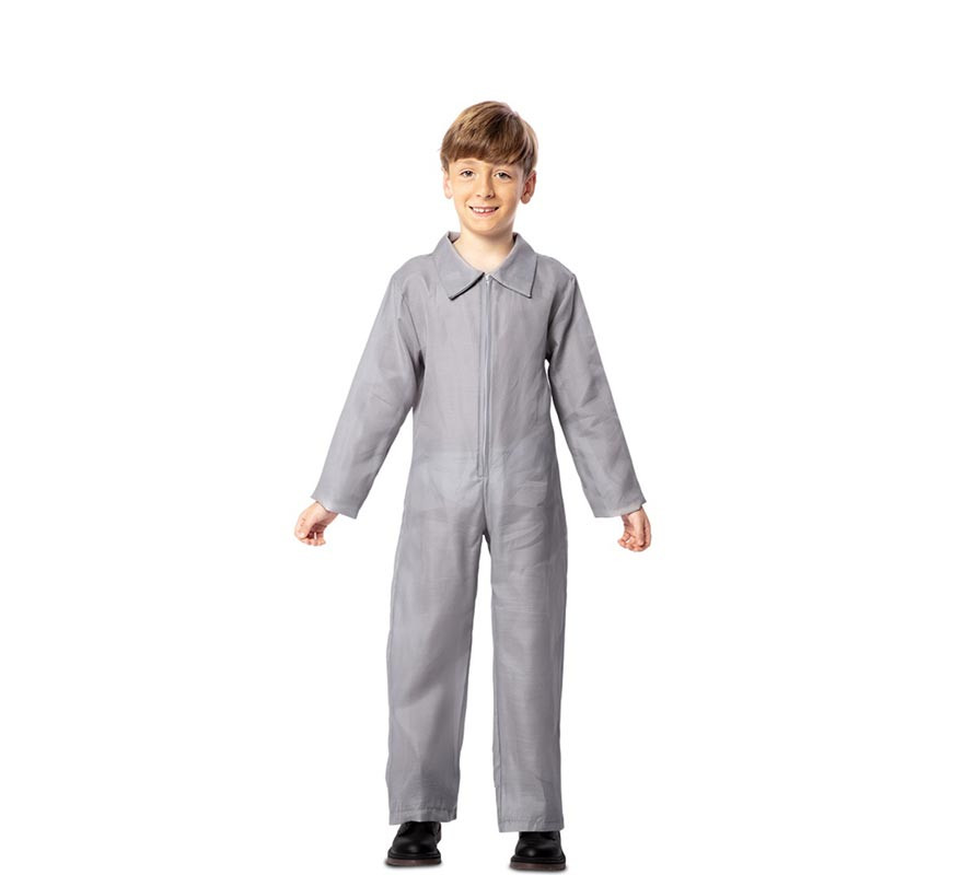 Gray Work Jumpsuit Assassin Costume for Children