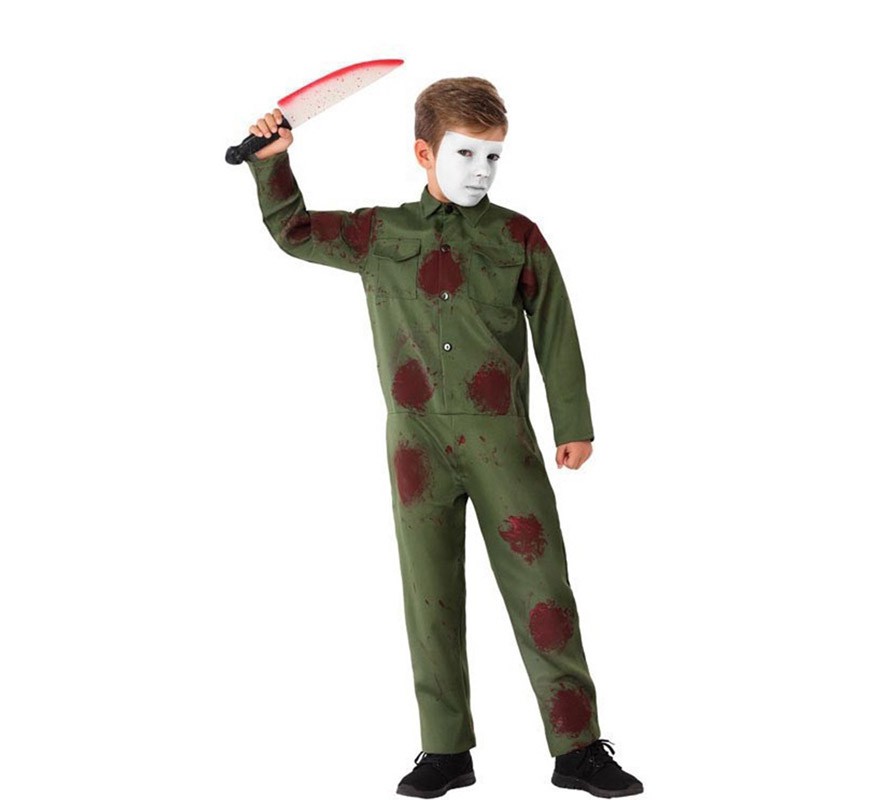 Green Assassin costume for children