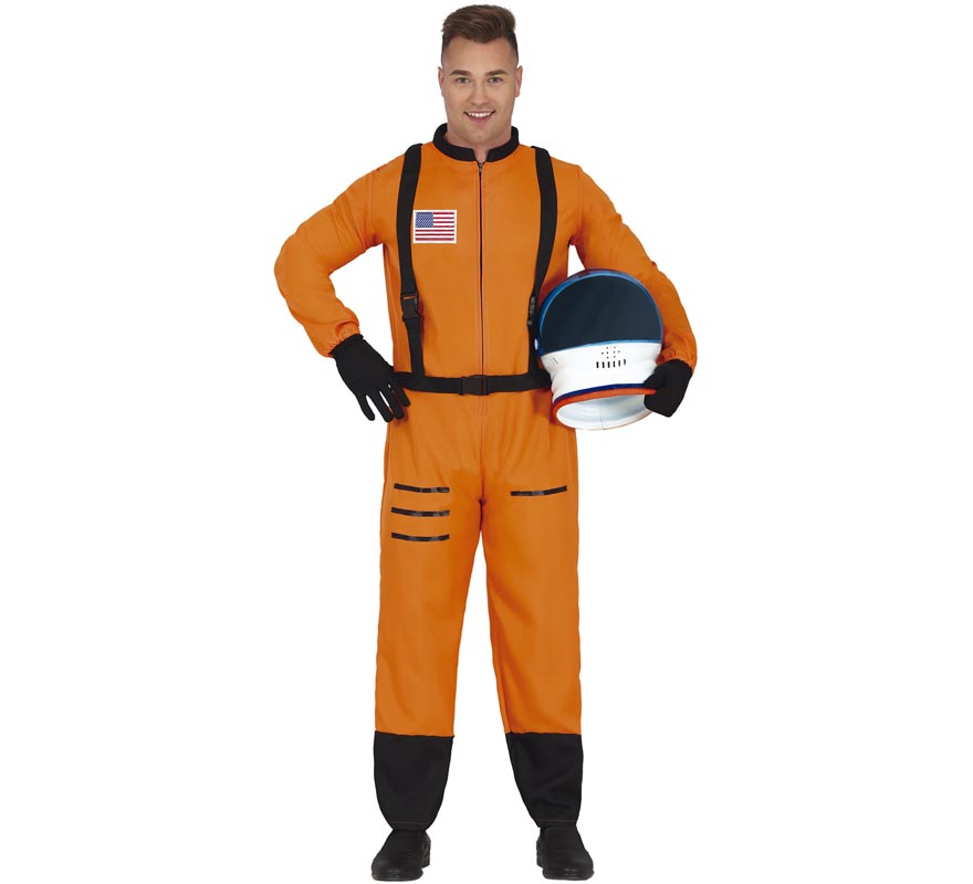 Orange Astronaut Costume for Men