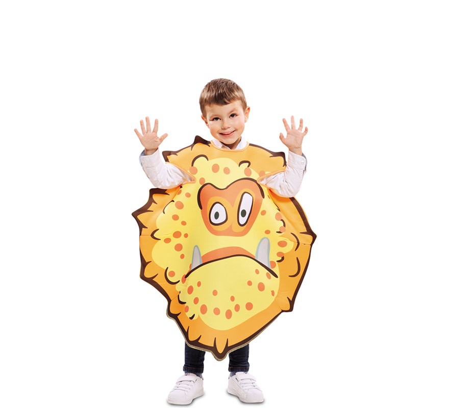 Fato de bactérias laranja para crianças