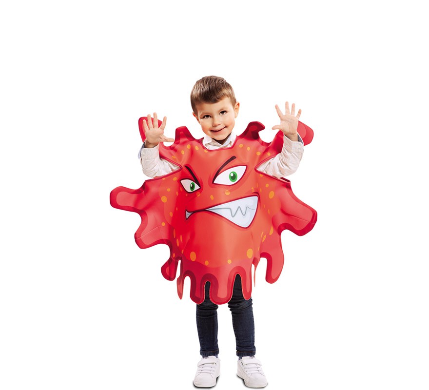 Fato de bactérias vermelhas para crianças