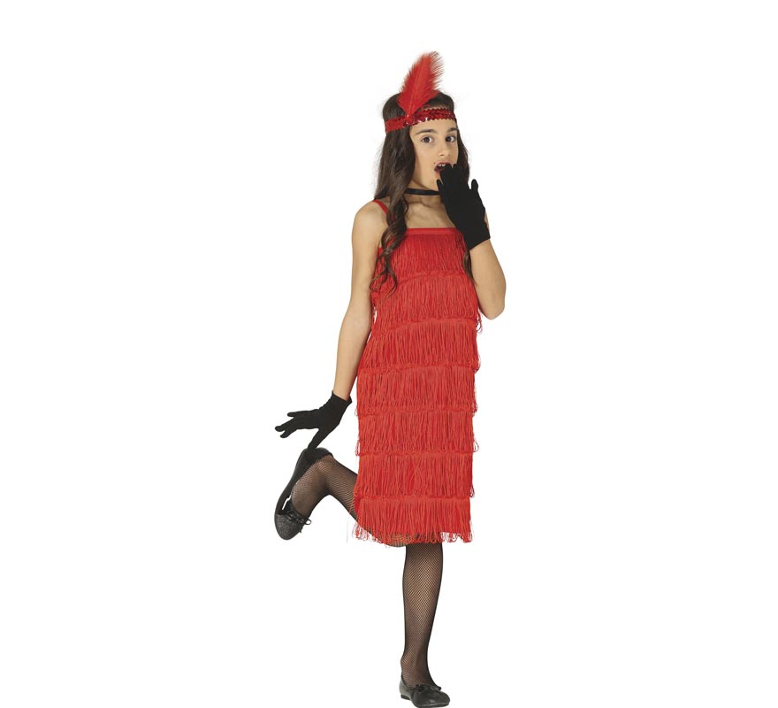 Red Charleston Dancer Costume for Girl