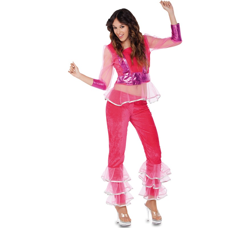 Pink Disco Dancer Costume for Women