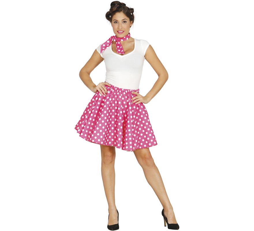 Fato de dançarina Pin up rosa para mulher