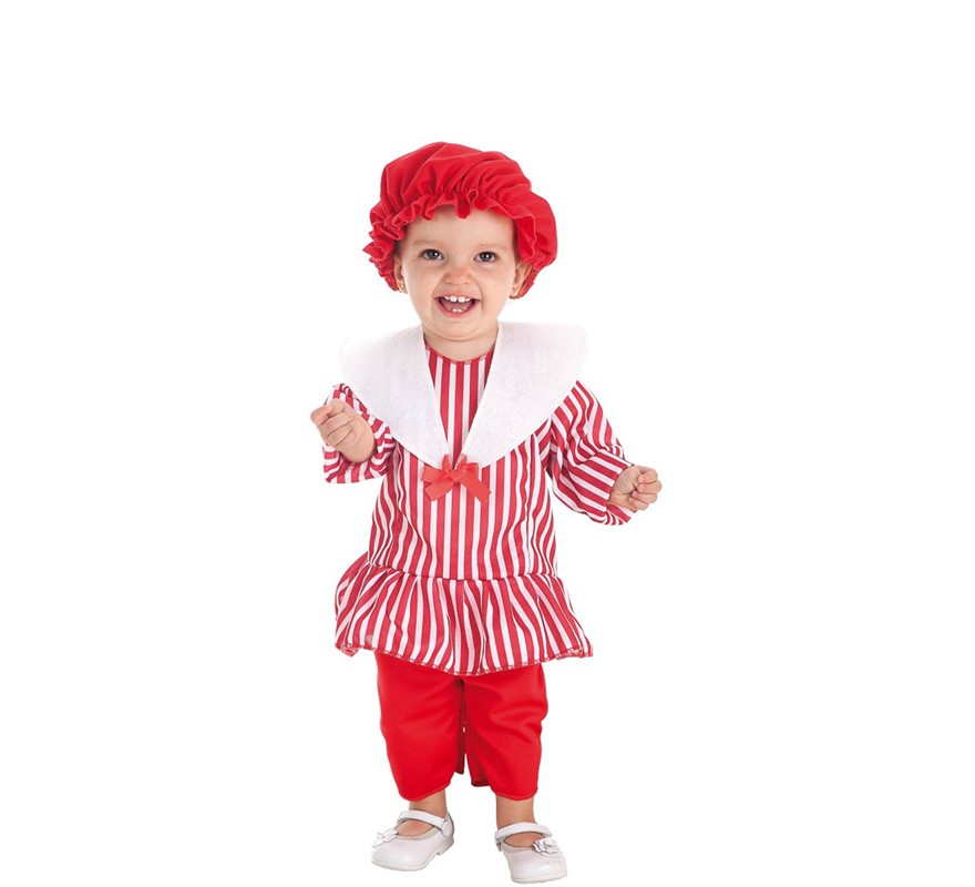 Fato de banho listrado para bebé