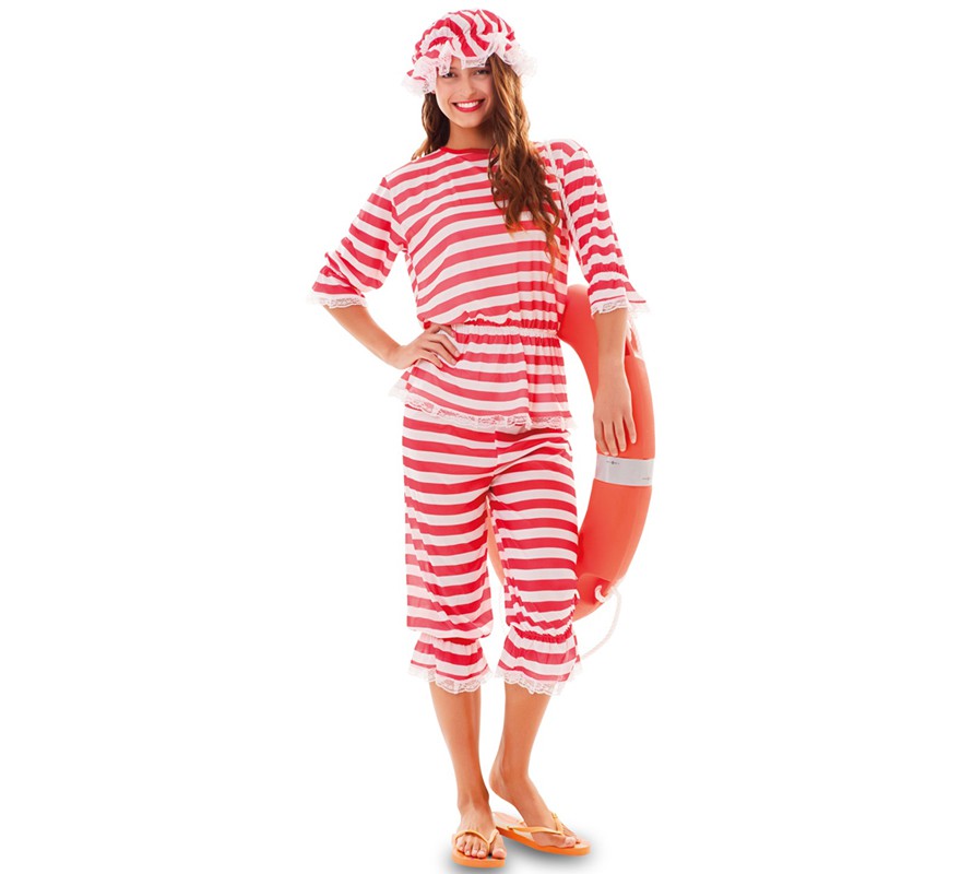 Fato de banhista dos anos 1920 para mulheres