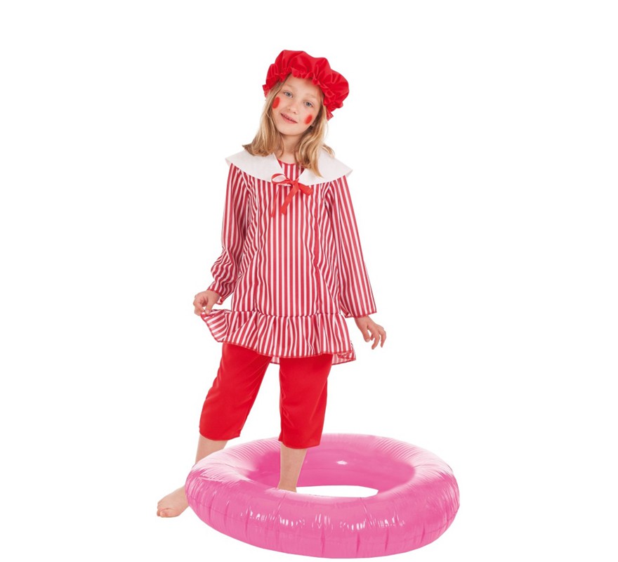 Fato de nadador com bóia para menina