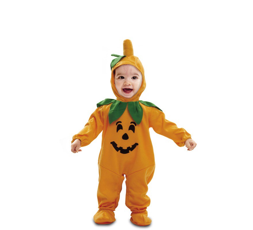 Fato de abóbora para bebé Fato de abóbora para bebé