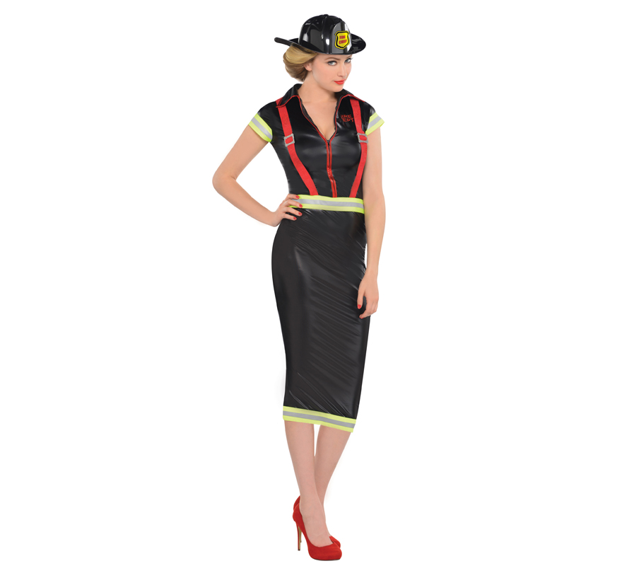 Fato de Pin-up Bombera para mulher