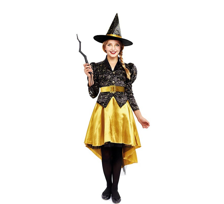 Golden Witch Costume for Girl