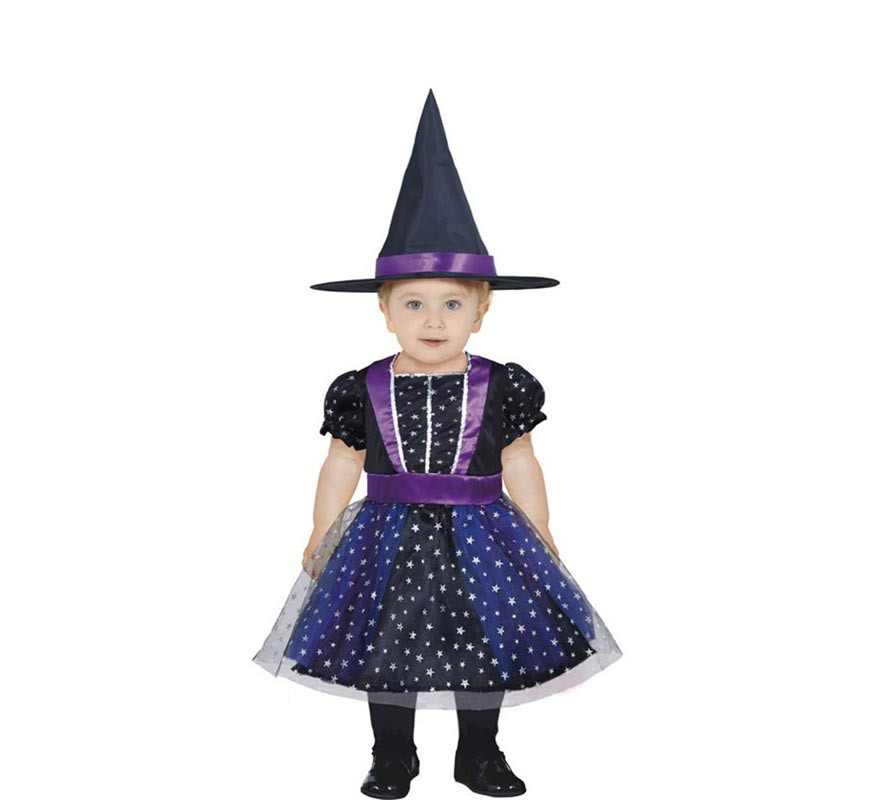 Silver Stars Witch Costume for Girl and Baby Silver Stars Witch Costume for Girl and Baby