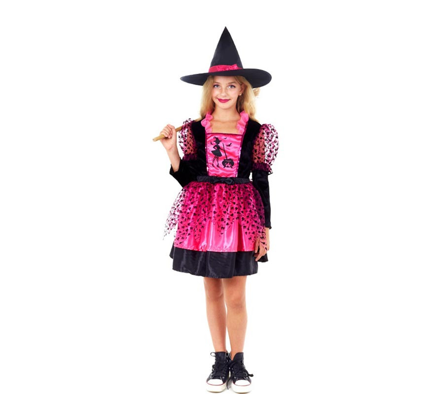 Fuchsia Witch Costume for Girl