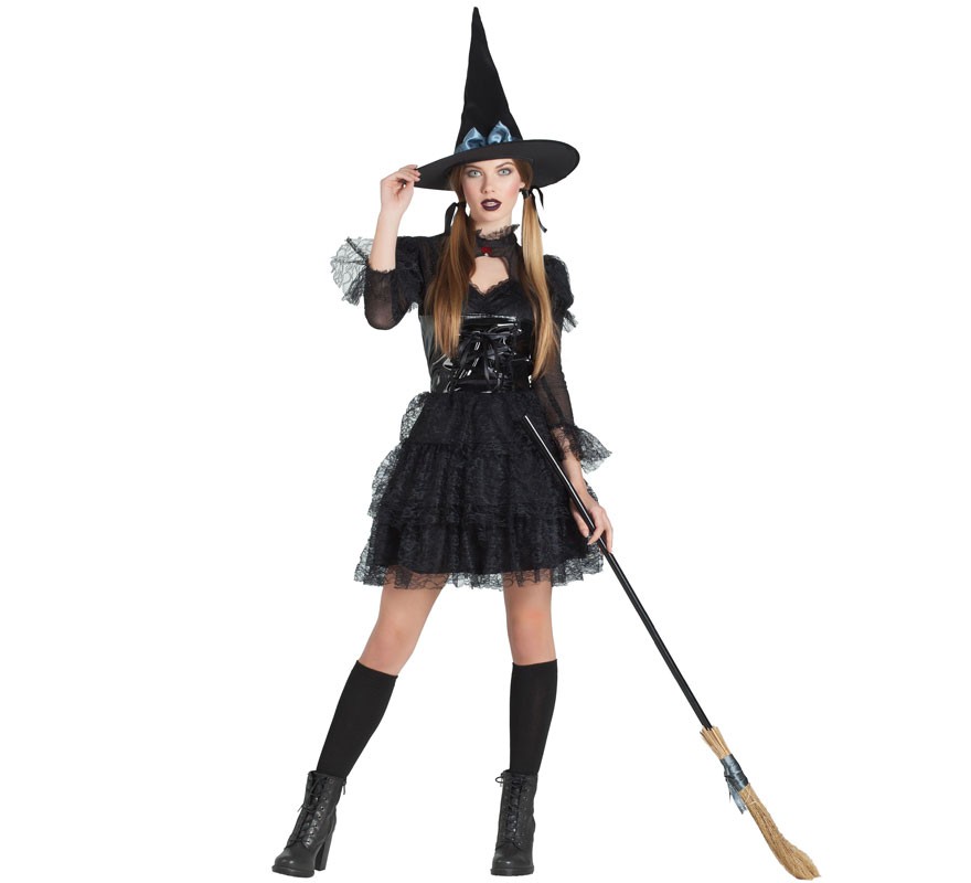 Fato de bruxa gótica para mulher Fato de bruxa gótica para mulher
