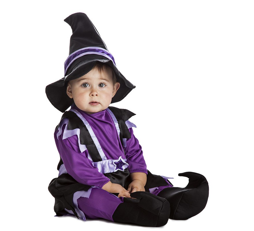 Lilac witch costume for baby