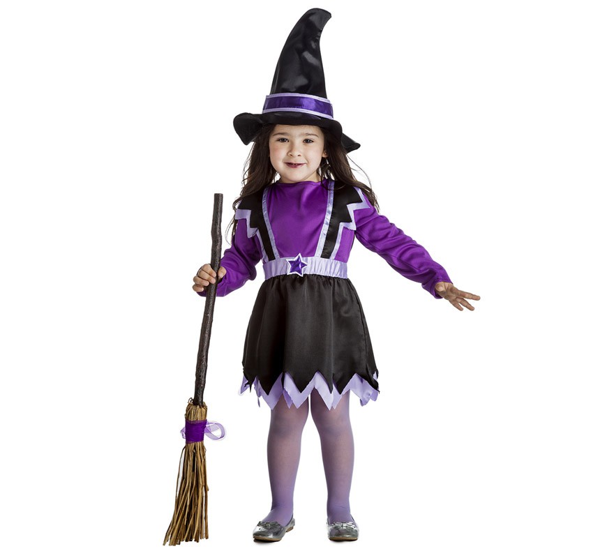 Lilac witch costume for girl