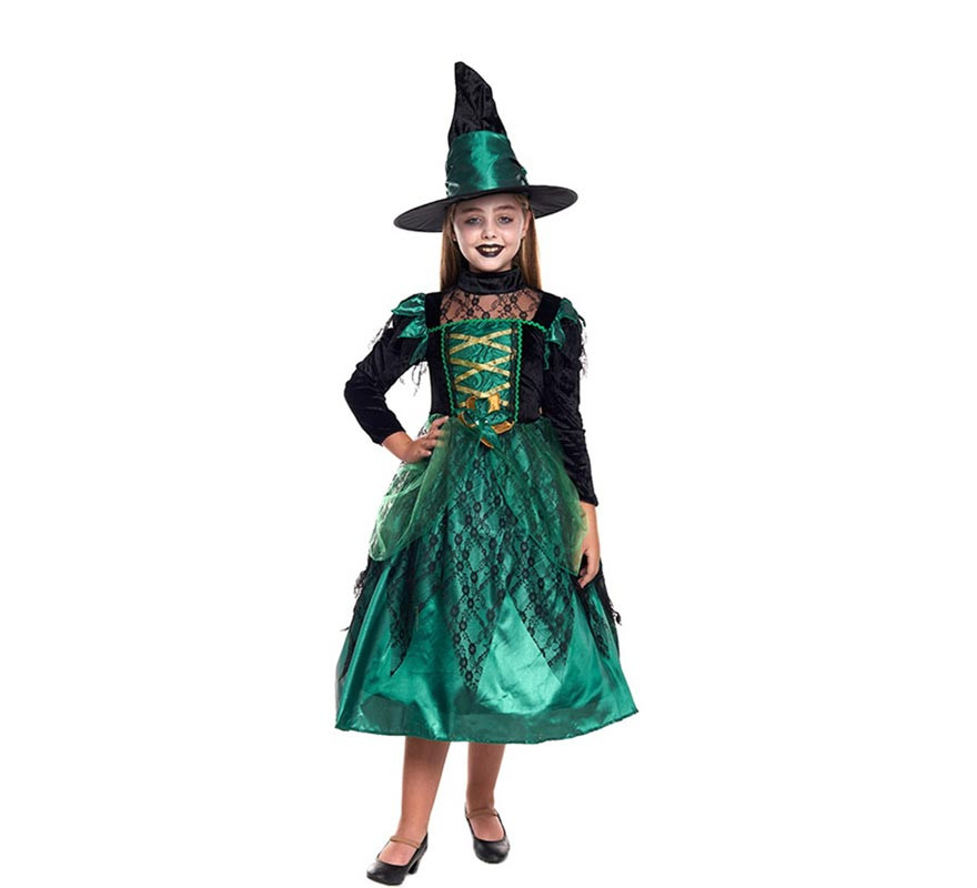 Magic Green Witch Costume for Girl