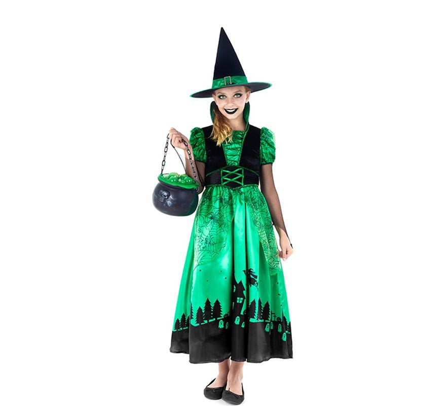 Green Witch Costume for Girl