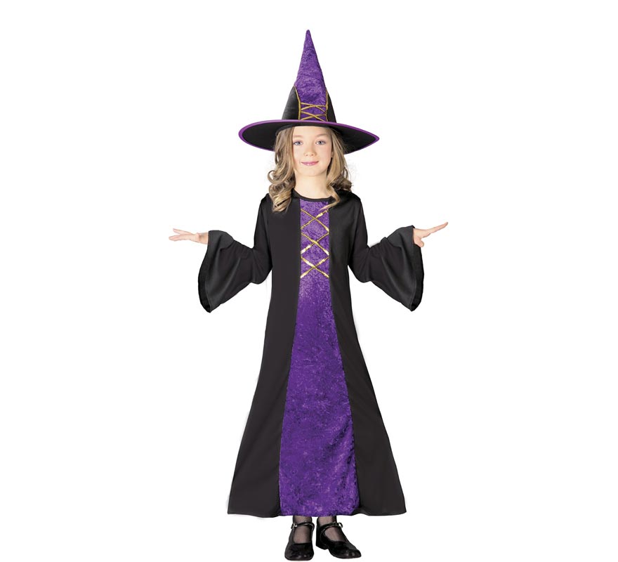 Little lilac witch costume for girl