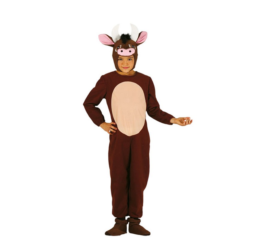 Fato de boi marrom para crianças