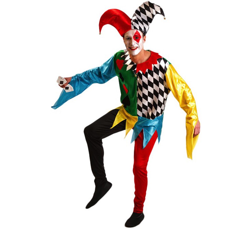 Medieval Court Jester Costume for Men