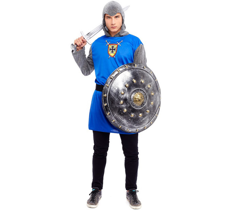 Medieval Blue Knight Costume for Men