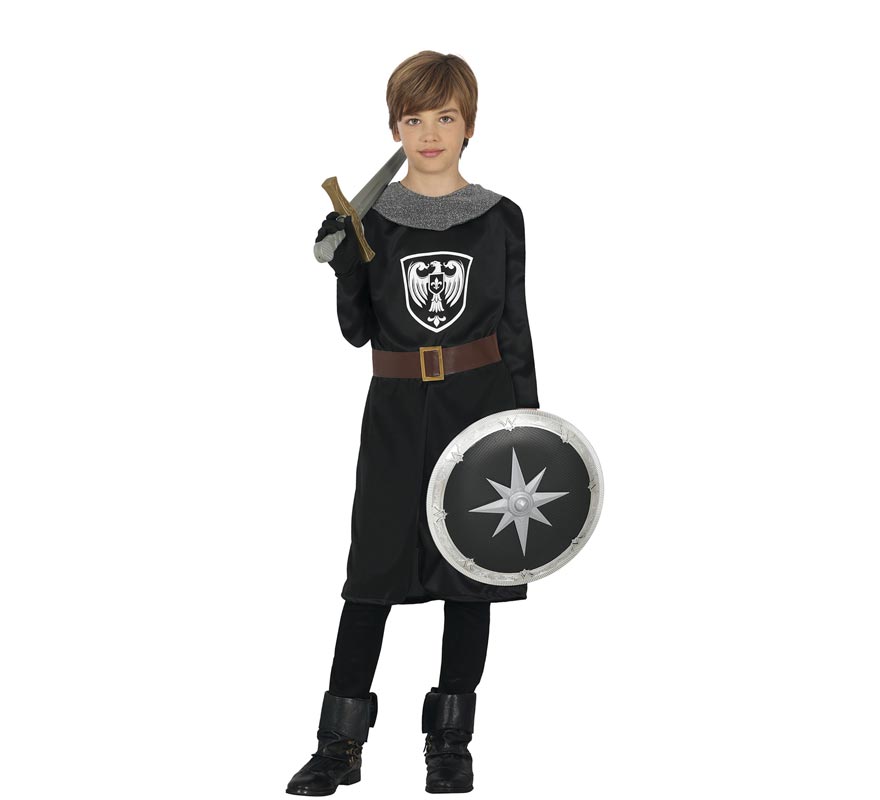 Black Medieval Knight costume for children