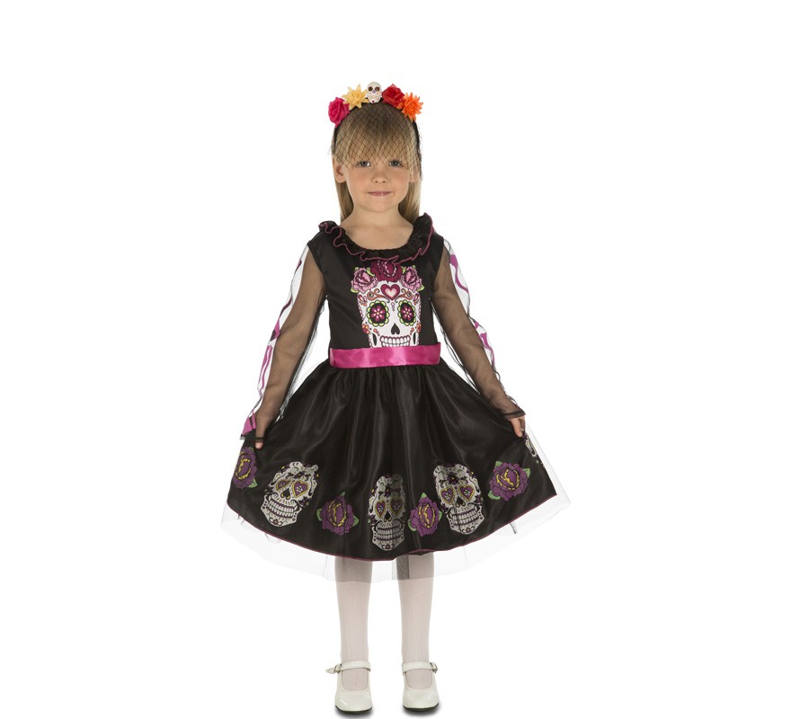 Fato de Calaverita preto para menina