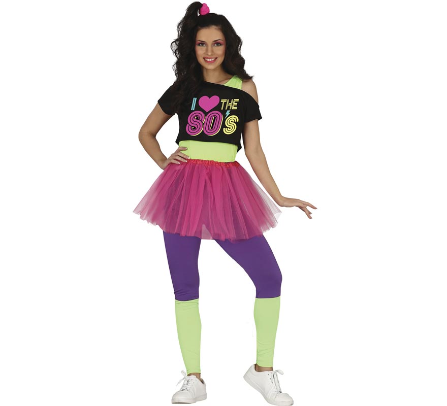 Fato de cantora anos 80 para mulher